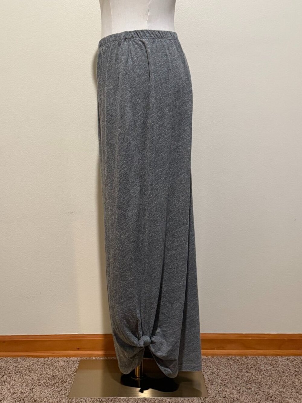 Happening in the Present Beach Coverup Maxi Skirt Gray M Summer Boho - Picture 3 of 6